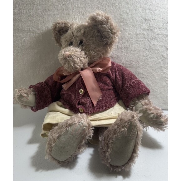 Other - VTG 1999 Boyds Bear Plush- (Mohair) Nancy D Bearington 16" - #93126 Pink‎ Nose
